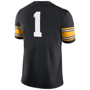 #1 Iowa Hawkeyes Nike Game Jersey - Black