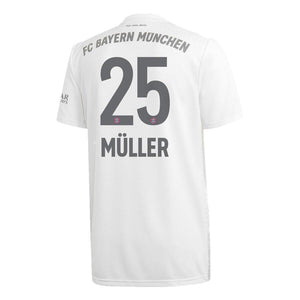 Thomas Müller Bayern Munich Away Soccer Jersey 2019-20 – White