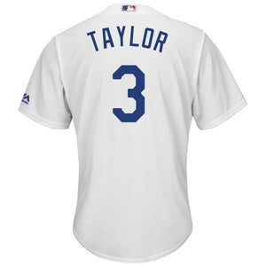 Chris Taylor Los Angeles Dodgers Majestic Cool Base Player Replica Jersey - White