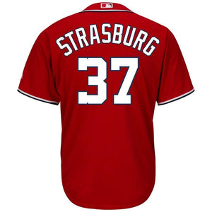 Stephen Strasburg Washington Nationals Majestic Alternate Official Cool Base Player Jersey - Scarlet