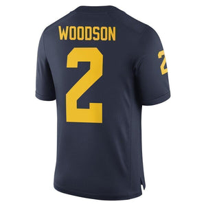 Charles Woodson #2 Michigan Wolverines Jordan Brand Alumni Football Jersey - Navy