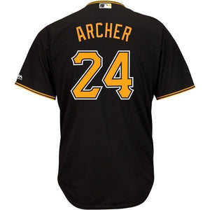 Chris Archer Pittsburgh Pirates Majestic Alternate Official Cool Base Player Jersey – Black