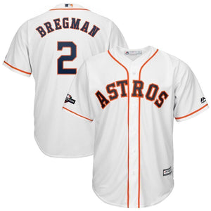 Alex Bregman Houston Astros Majestic 2019 Postseason Official Cool Base Player Jersey - White