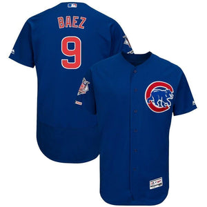 Javier Baez Chicago Cubs Majestic Home Collection Flex Base Player Jersey - White/Royal