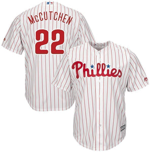 Andrew McCutchen Philadelphia Phillies Majestic Official  Jersey – White/Scarlet