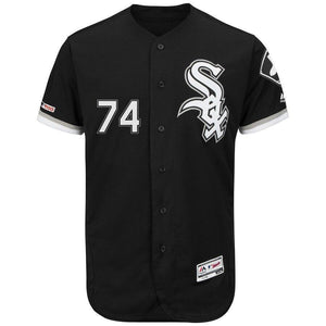 Eloy Jimenez Chicago White Sox Majestic Flex Base Collection Player Jersey – Black/White