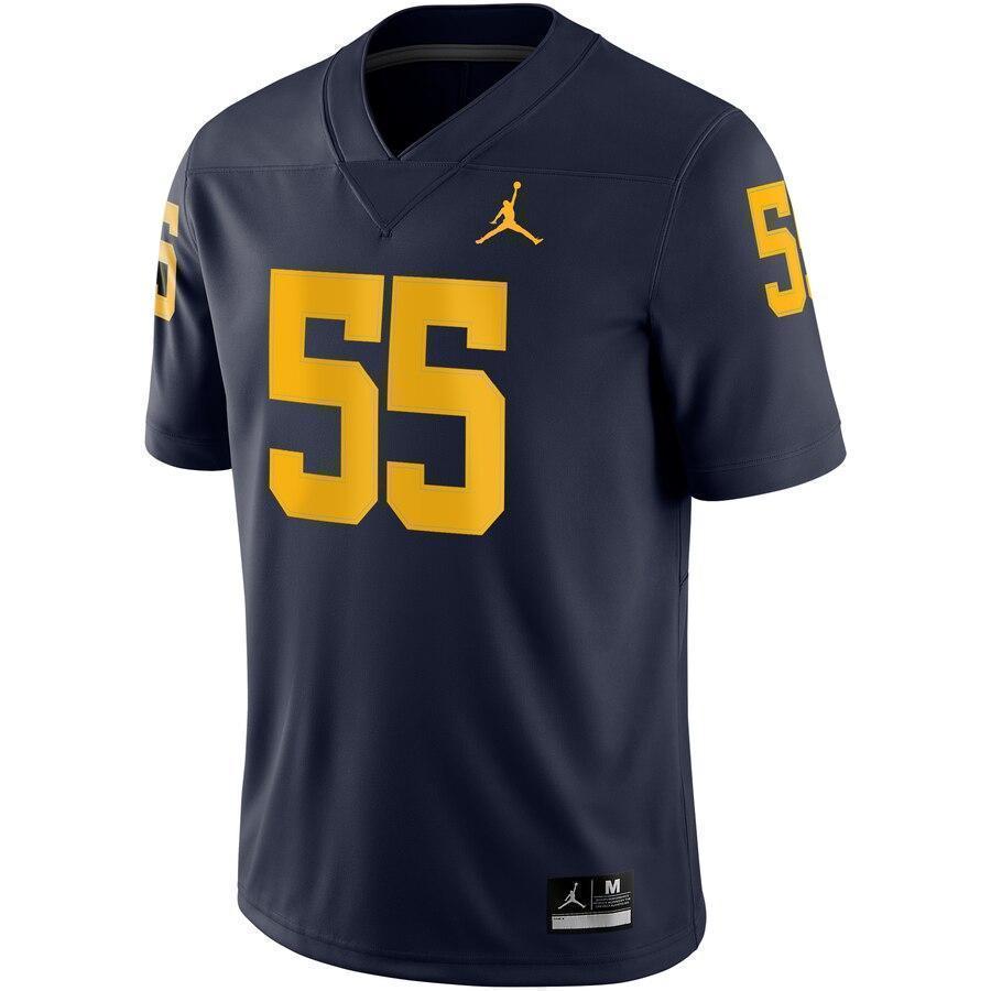 Brandon Graham Michigan Wolverines Jordan Brand Game Jersey – Navy