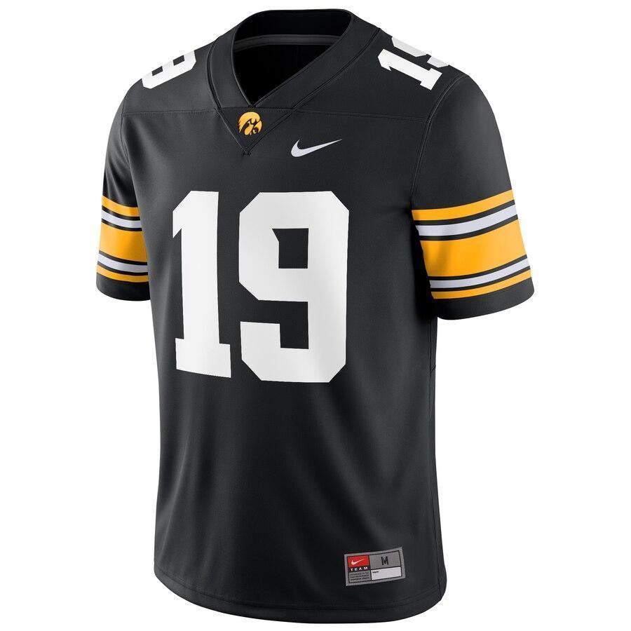 #19 Iowa Hawkeyes Nike Game Jersey - Black