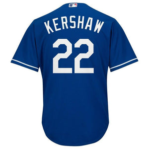 Clayton Kershaw Los Angeles Dodgers Majestic Cool Base Player Jersey - White/Royal