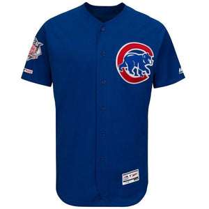 Javier Baez Chicago Cubs Majestic Home Collection Flex Base Player Jersey - White/Royal