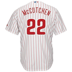 Andrew McCutchen Philadelphia Phillies Majestic Official  Jersey – White/Scarlet