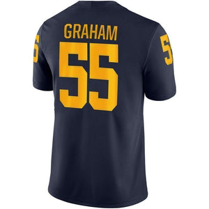 Brandon Graham Michigan Wolverines Jordan Brand Game Jersey – Navy