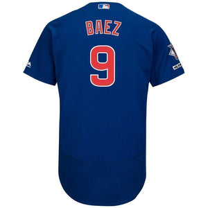 Javier Baez Chicago Cubs Majestic Home Collection Flex Base Player Jersey - White/Royal