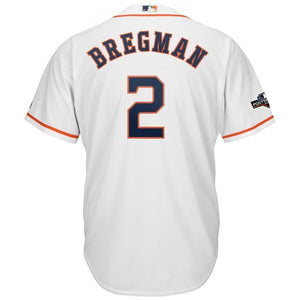 Alex Bregman Houston Astros Majestic 2019 Postseason Official Cool Base Player Jersey - White