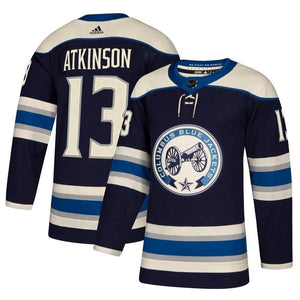 Cam Atkinson Columbus Blue Jackets adidas Alternate Player Jersey - Navy