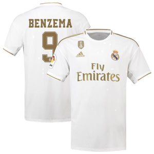 Karim Benzema Real Madrid Home Soccer Jersey 2019-20 Jersey – White