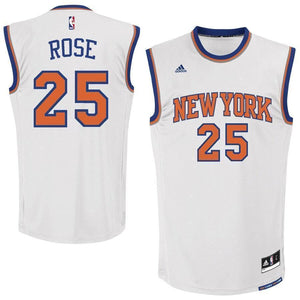 Derrick Rose New York Knicks adidas Jersey - White