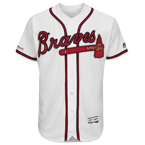 Fred McGriff Atlanta Braves Majestic Home Collection Flex Base Player Jersey – White