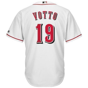 Joey Votto Cincinnati Reds Majestic Official Cool Base Player Jersey - White