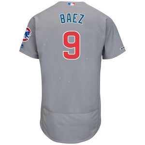 Javier Baez Chicago Cubs Majestic Road Collection Flex Base Player Jersey - Gray