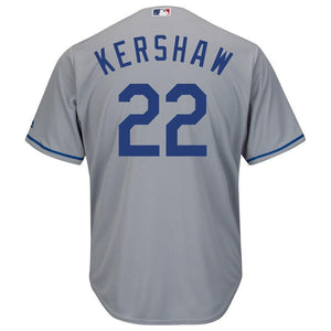 Clayton Kershaw Los Angeles Dodgers Majestic Cool Base Player Jersey - White/Grey