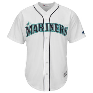 Dan Vogelbach Seattle Mariners Majestic Home Cool Base Player Jersey - White