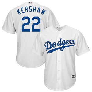 Clayton Kershaw Los Angeles Dodgers Majestic Official Cool Base Player Jersey - Royal/White