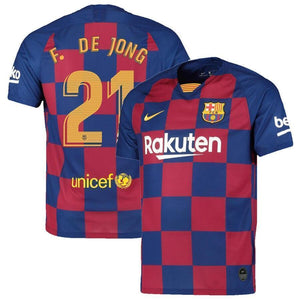 Frenkie de Jong Barcelona Home Soccer Jersey 2019-20 - Royal