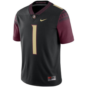 #1 Florida State Seminoles Nike Limited Football Jersey - Black