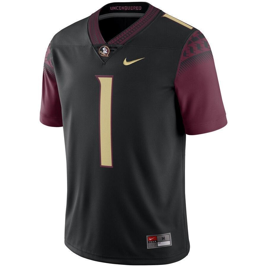 #1 Florida State Seminoles Nike Limited Football Jersey - Black