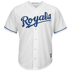 Alcides Escobar Kansas City Royals Majestic Cool Base Player Jersey - White