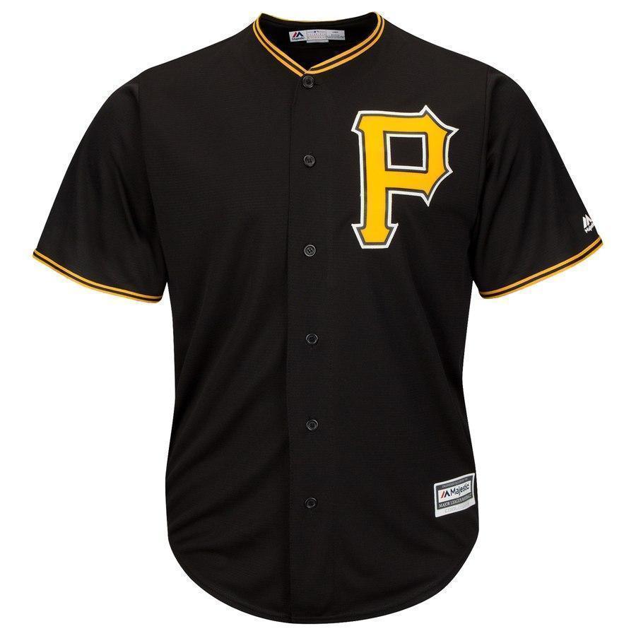 Starling Marte Pittsburgh Pirates Majestic Alternate  Jersey - Black/White