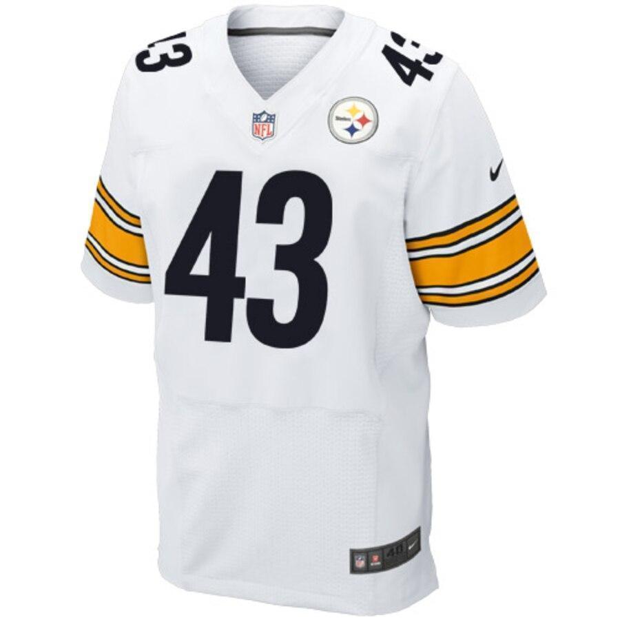 Troy Polamalu Pittsburgh Steelers Nike Elite Jersey - White