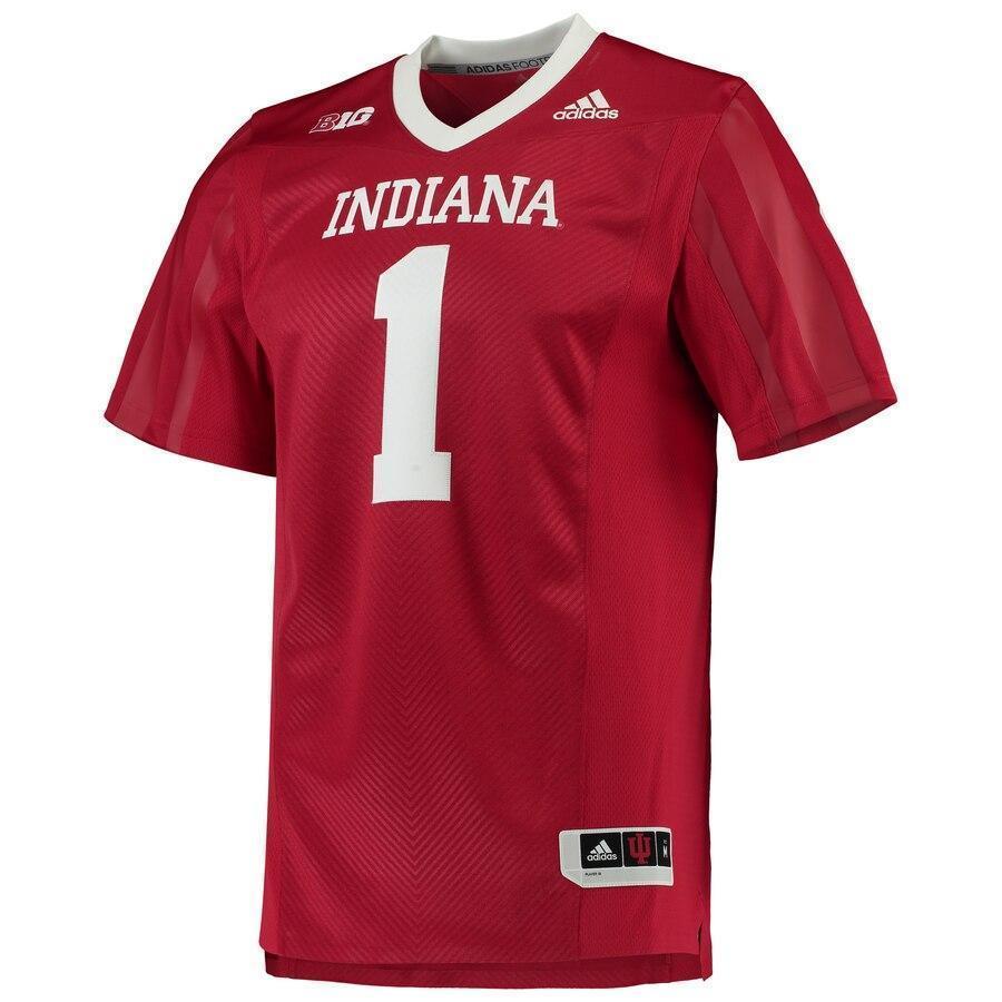 Indiana Hoosiers adidas Team Premier Football Jersey - Crimson