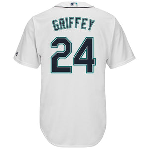 Ken Griffey Jr. Seattle Mariners Majestic Cool Base Player Jersey - White