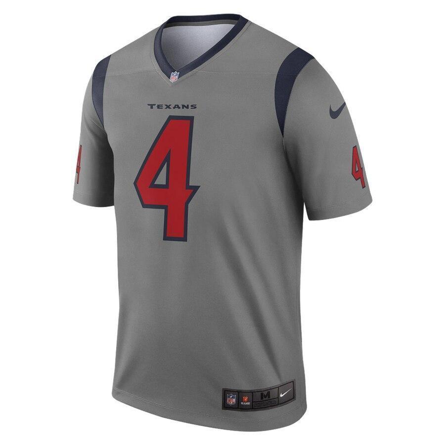 Deshaun Watson Houston Texans Nike Inverted Legend Jersey - Gray