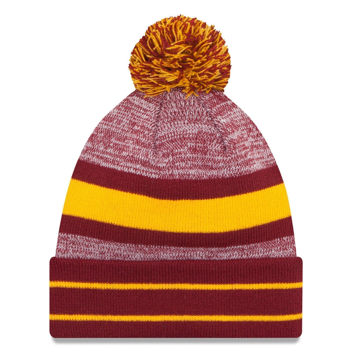 Washington Redskins New Era Team Knit Hat with Pom - Burgundy