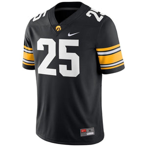 #25 Iowa Hawkeyes Nike Game Jersey - Black