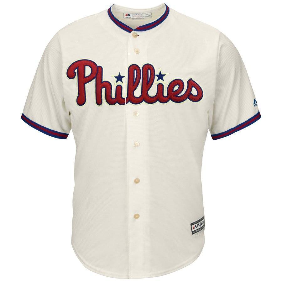 Bryce Harper Philadelphia Phillies Majestic Alternate Official Cool Base Player Jersey - Cream