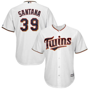 Daniel Santana Minnesota Twins Majestic Cool Base Player Jersey - White