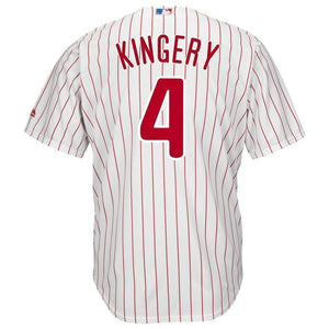 Scott Kingery Philadelphia Phillies Majestic Official Cool Base Player Jersey – White/Red