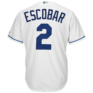 Alcides Escobar Kansas City Royals Majestic Cool Base Player Jersey - White