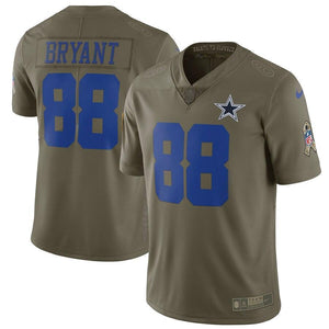 Dez Bryant Dallas Cowboys Nike Salute To Service Limited Jersey - Olive