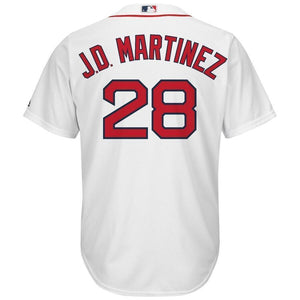 JD Martinez Boston Red Sox Majestic Official Cool Base Player Jersey - White