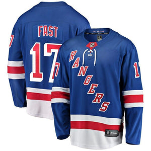 Jesper Fast New York Rangers Fanatics Branded Home Breakaway Player Jersey - Blue