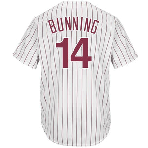 Jim Bunning Philadelphia Phillies Majestic Cooperstown  Jersey – White