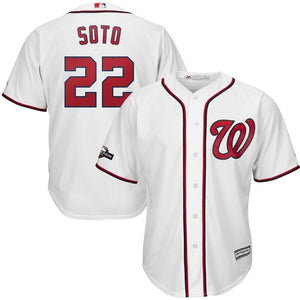 Juan Soto Washington Nationals Majestic 2019 Postseason Official Cool Base Player Jersey - White