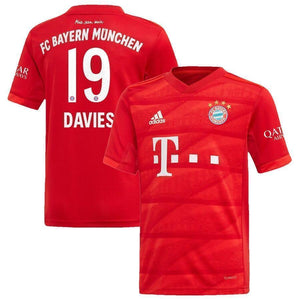 Alphonso Davies Bayern Munich Home Soccer Jersey 2019-20 Jersey – Red