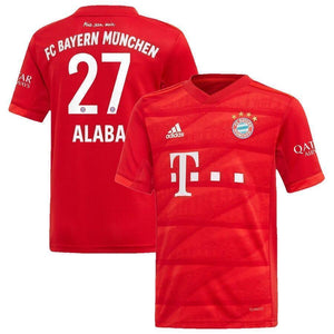 David Alaba Bayern Munich Home Soccer Jersey 2019-20 Jersey – Red