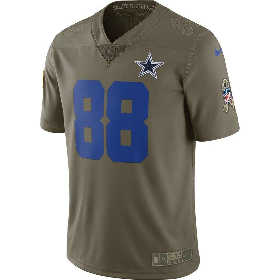 Dez Bryant Dallas Cowboys Nike Salute To Service Limited Jersey - Olive